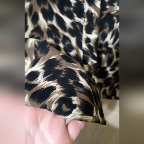 Zara Leopard Print Top in Black and Tan - Picture 6 of 7